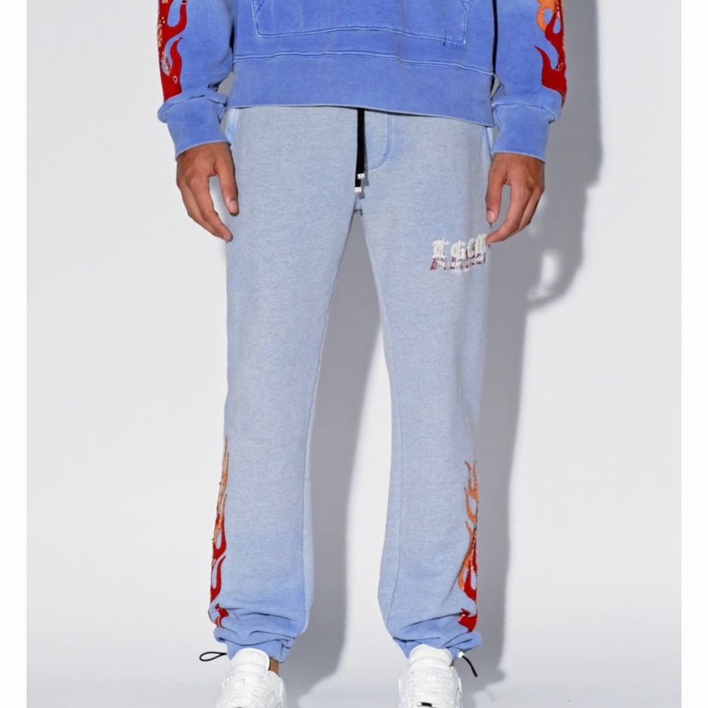 Authentic Amiri T.G.C.W. Sweatpants Blue BNWT never worn size XL
